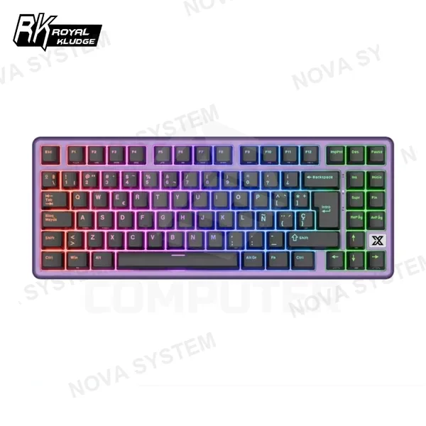 Royal Kludge TECLADO MECANICO ROYAL KLUDGE RKX87 CABLEADO BLACKBERRY MOUSSE CREAMY SWITCH