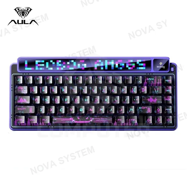 TECLADO MECANICO GAMER AMG65 CON PANTALLA