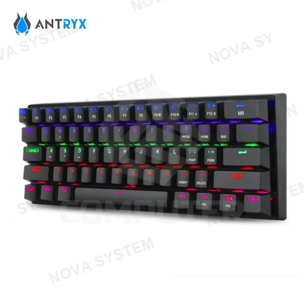 T-Dagger TECLADO MECANICO T-DAGGER Arena Lite TGK321 BLACK RAINBOW SWITCH RED