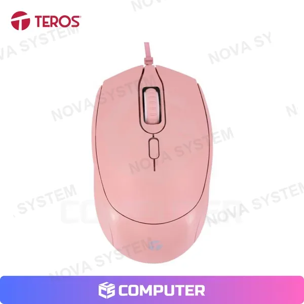 Teros MOUSE OPTICO TEROS TE-1226 USB ROSADO