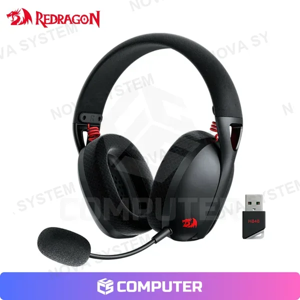 Redragon AUDIFONO REDRAGON IRE PRO H848 BLUETOOTH- INALAMBRICO- USB 7.1 NEGRO