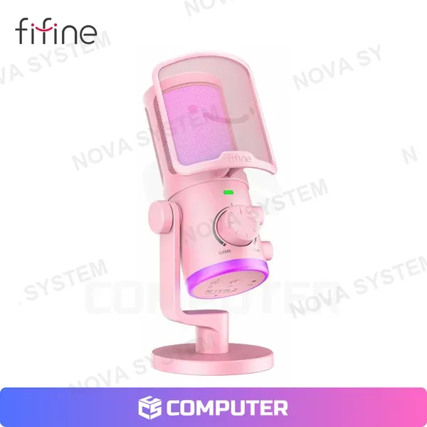 Fifine MICROFONO FIFINE AM6 PINK