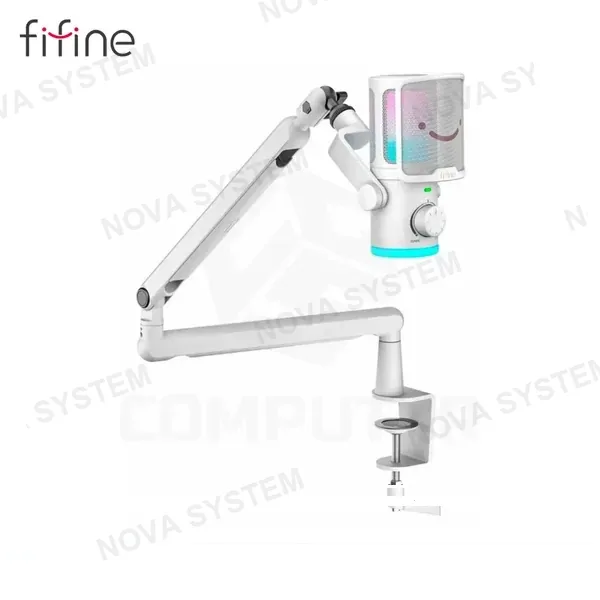 Fifine MICROFONO FIFINE TAM6 WHITE + BRAZO