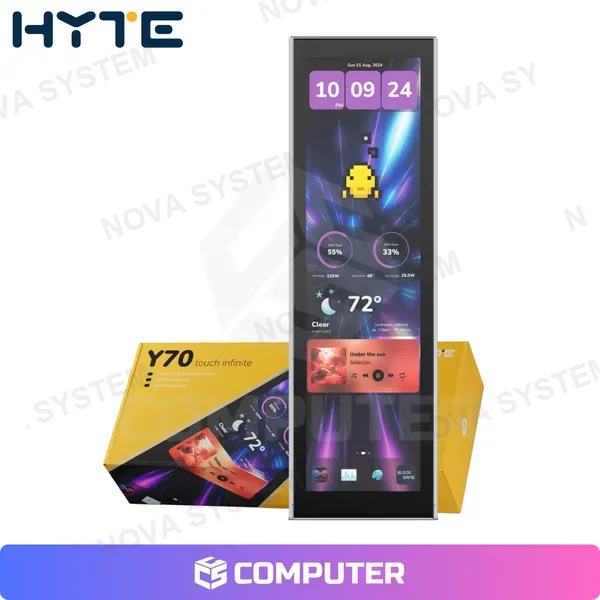 HYTE PANTALLA TACTIL HYTE Y70 TOUCH INFINITE BLACKIPS 14.9 HORIZ