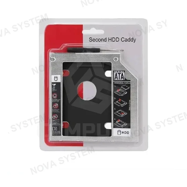 ADAPTADOR CADDY SLIM 9.5MM PARA HDD 2.5“ SATA