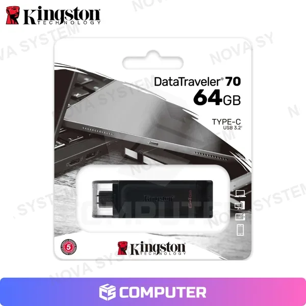 Kingston USB TIPO C 64GB KINGSTON NEGRO