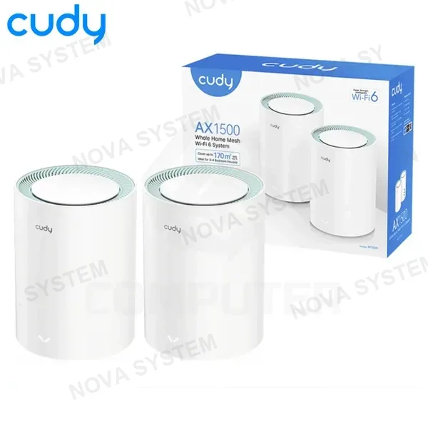 CUDY SISTEMA WIFI 6 MESH CUDY M1500 AX1500 PACK X2