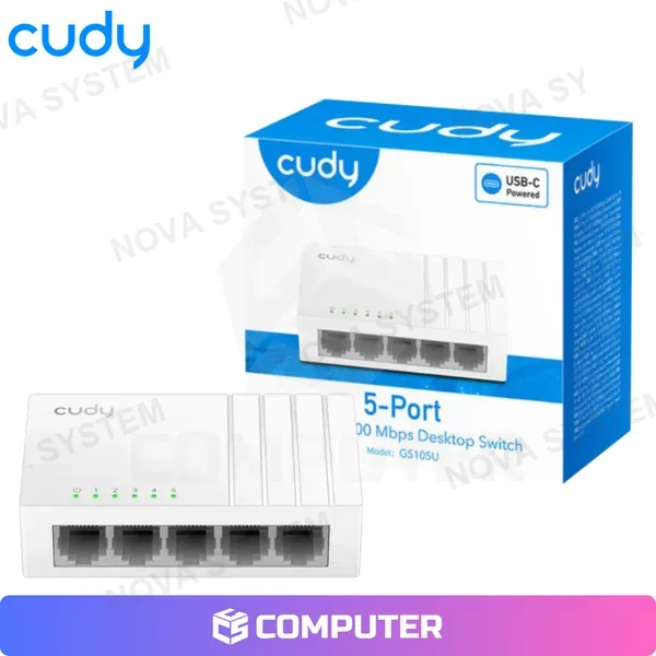 CUDY SWITCH GIGABIT CUDY GS105U USB C 5 PUERTOS