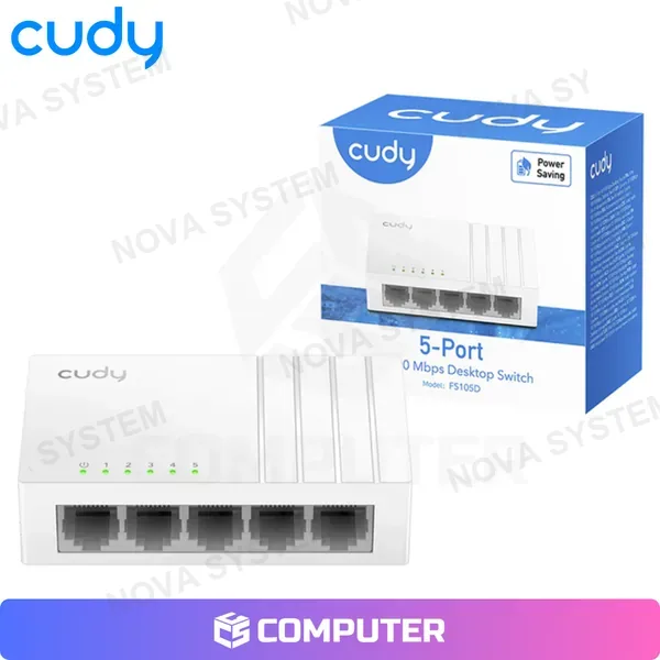 CUDY SWITCH FAST ETHERNET CUDY FS105D 5 PUERTOS