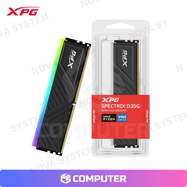 XPG MEMORIA RAM XPG 8GB 3200MHZ D35G DDR4 RGB /NEGRO