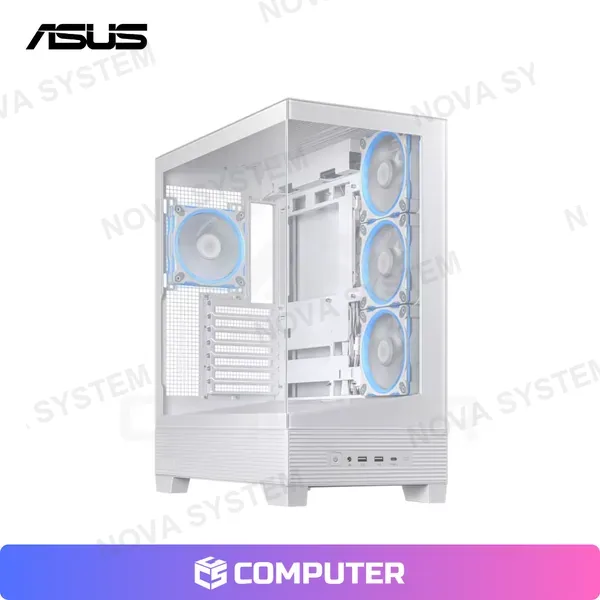 ASUS CASE MID TOWER ASUS A31 PLUS ARGB 4FAN WHITE