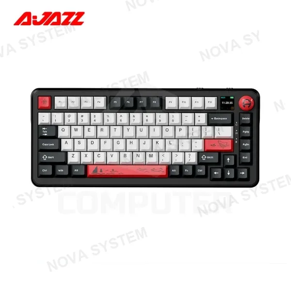 Ajazz TECLADO AJAZZ MECANICO AK820 MAX PLUS SWITCH BLACK GRAY AVOCADO CN PANTALLA