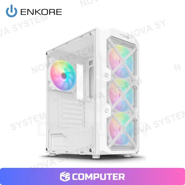 Enkore CASE ENKORE WINNER1 WHITE ENK5002-1W 4FAN RAINBOW