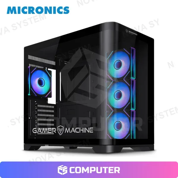 Micronics CASEE MICRONICS GALAXY BLACK MIC FC1034 4FAN ARGB