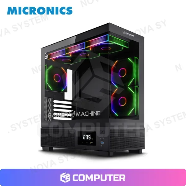 Micronics CASE MICRONICS VULKANO MIC FC1001 6FAN AGRB
