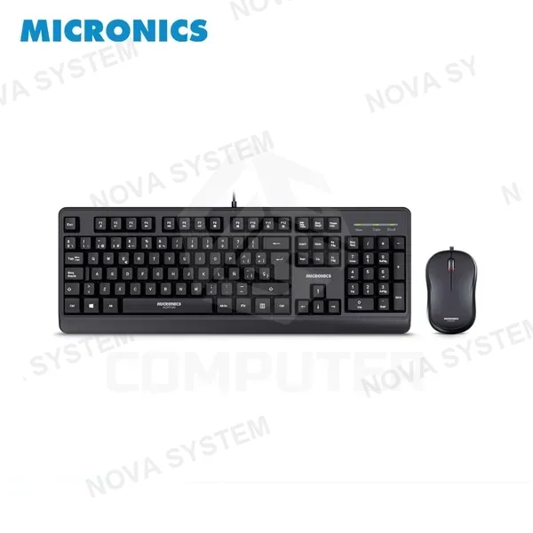 Micronics KIT TECLADO+MOUSE USB MICRONICS NORTON BLACK MIC T100