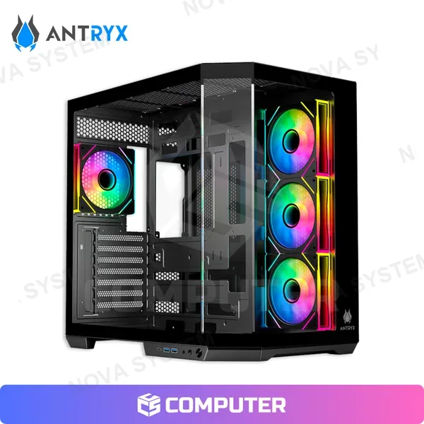 Antryx CASE ANTRYX FX 800 BLACK INFINITY ARGB 4FAN USB TIPO-C