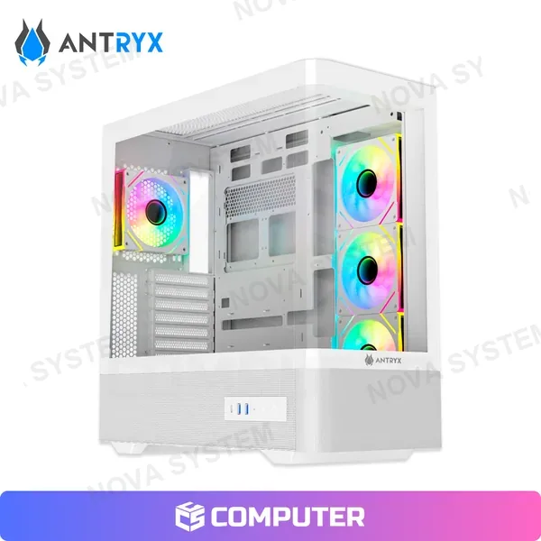 Antryx CASE ANTRYX FX 830 WHITE INFINITY ARGB 4FAN USB TIPO-C