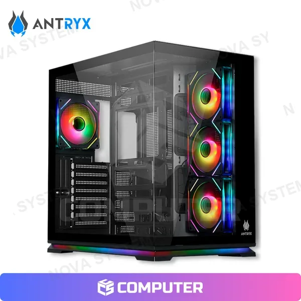 Antryx CASE ANTRYX FX 830 BLACK INFINITY ARGB 4FAN USB TIPO-C