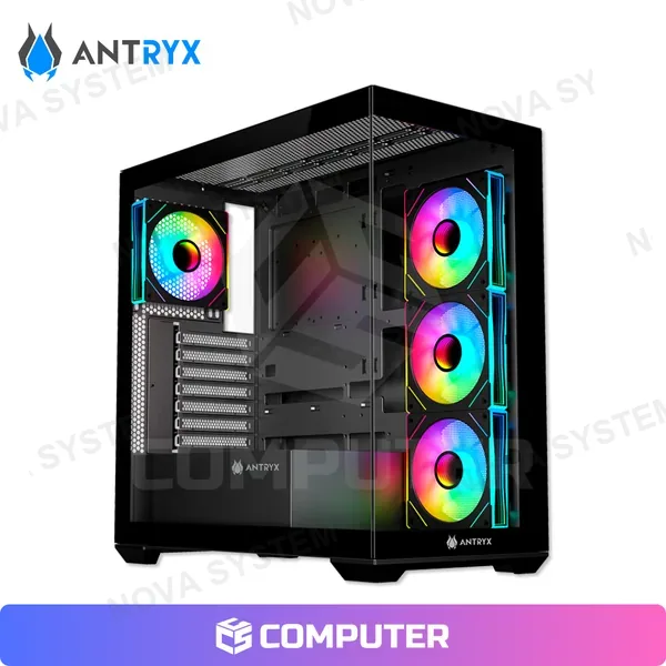 Antryx CASE ANTRYX FX 750 BLACK ARGB 4FAN USP TIPO-C