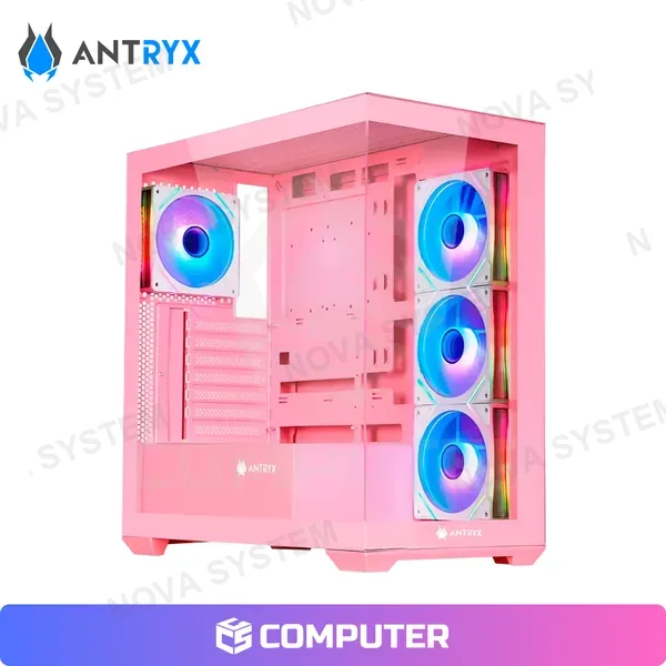 Antryx CASE ANTRYX FX 750 PINK ARGB 4FAN USB TIPO-C