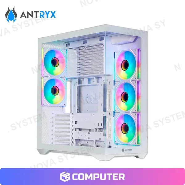 Antryx CASE ANTRYX FX 970 PRO WHITE ARGB 5FAN 140MM