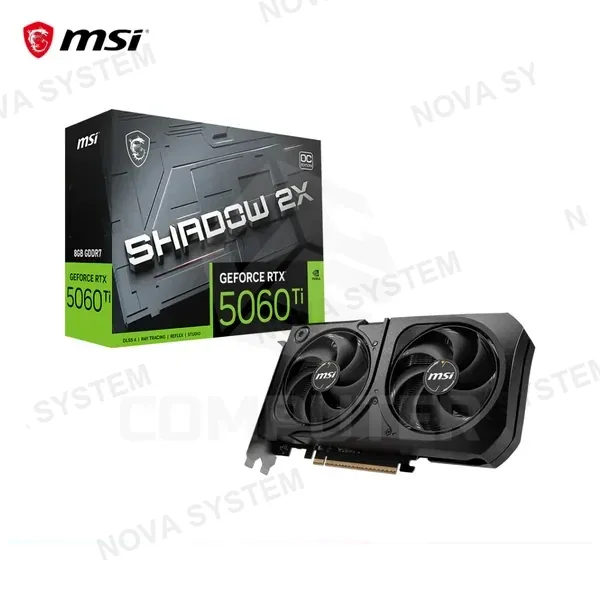 MSI TARJETA DE VIDEO MSI GEFORCE RTX 5060 TI 8G SHADOW 2X OC PLUS