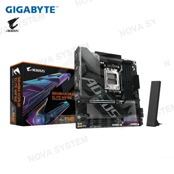 Gigabyte PLACA MADRE GIGABYTE B840M AORUS ELITE WIFI6E AMD DDR5/AM5