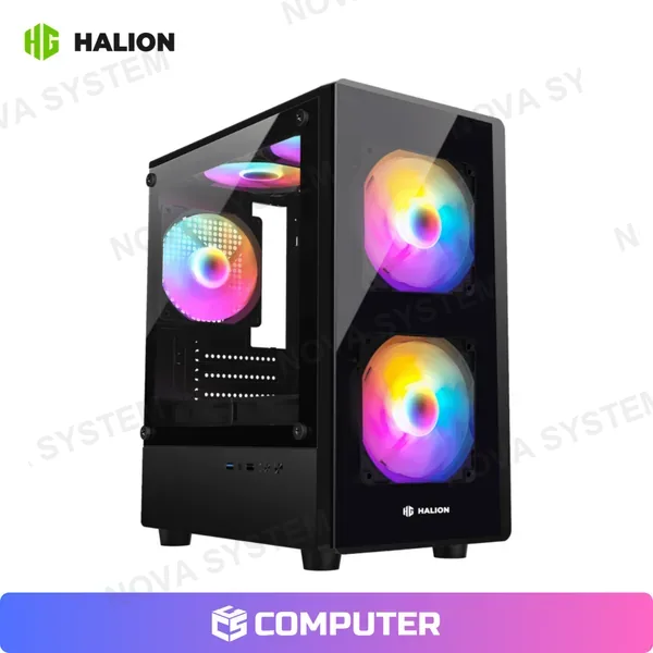Halion CASE GAMER HALION LUNA P25 S/F 3FAN RGB