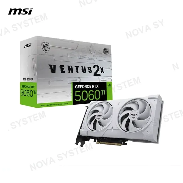 MSI TARJETA DE VIDEO MSI RTX 5060 TI 8GB VENTUS X2 OC WHITE PLUS GDDR7