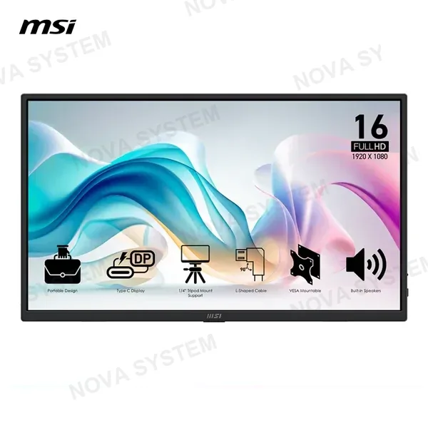 MSI MONITOR MSI PORTATIL PRO MP165 E6 16P FHD 60HZ 4MS IPS