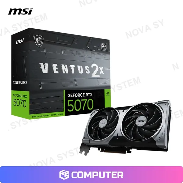 MSI TARJETA DE VIDEO MSI GEFORCE RTX 5070 12GB VENTUS 2X OC