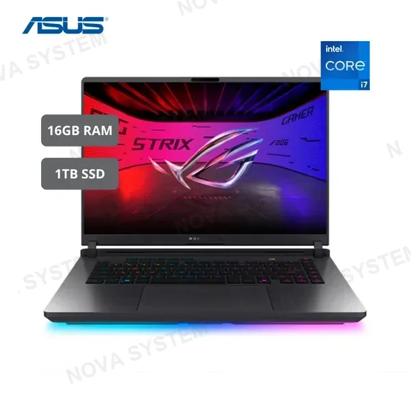 ASUS LAPTOP GAMER ASUS ROG STRIX G16 G615JMR-AS74 | I7-14650HX | 16GB RAM | 1TB SSD | RTX 5060 8GB