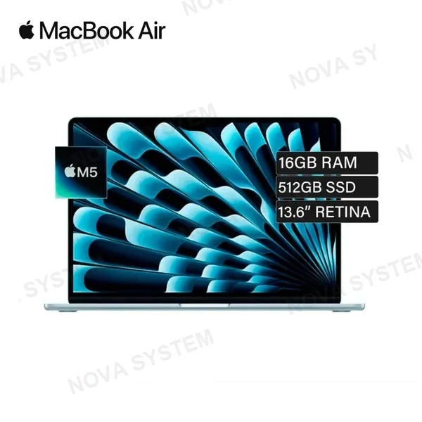 Apple LAPTOP APPLE MACBOOK AIR 13 M5 | M5 | 16GB RAM | 512GB SSD