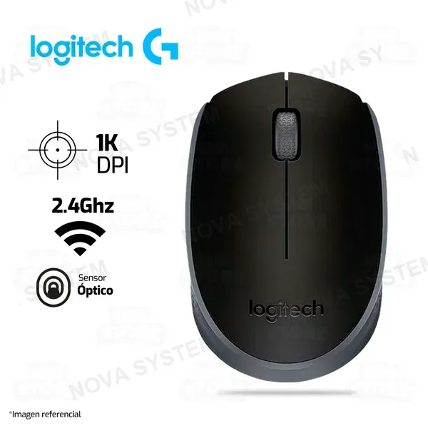 Logitech MOUSE LOGITECH M170 | INALAMBRICO | 1,000 DPI | NEGRO