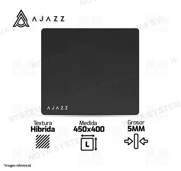 Ajazz MOUSEPAD AJAZZ MP02 | 450 X 400 X 5 MM | NEGRO