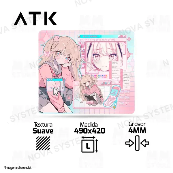 MOUSEPAD ATK ANIME | L | 490 X 420 X 4MM | NANA