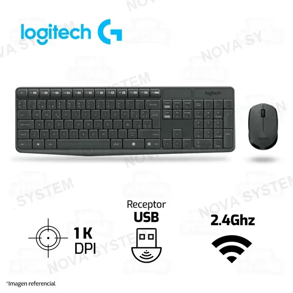 Logitech COMBO LOGITECH MK235 | INALAMBRICO | TECLADO + MOUSE