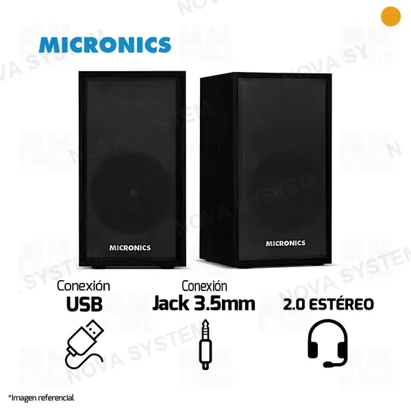 Micronics PARLANTE 2.0 MICRONICS BOSS MIC S305 | 3.5MM | USB