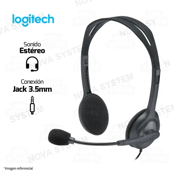 Logitech AUDIFONO LOGITECH H111 | 3,5 MM | ESTEREO | NEGRO