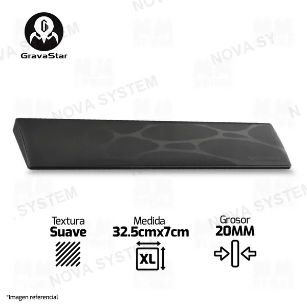 Avast REPOSAMUÑECAS GRAVASTAR | 75% | NEGRO