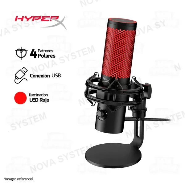 Hyperx MICROFONO HYPERX QUADCAST 2 | USB | LED ROJO