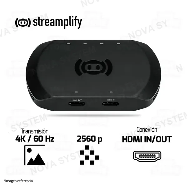 CAPTURADORA DE VIDEO STREAMPLIFY CAPTURE 4K | NEGRO