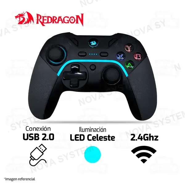 Redragon GAMEPAD REDRAGON HARROW PRO G808PRO | USB - INALAMBRICO | PC - PLAY3