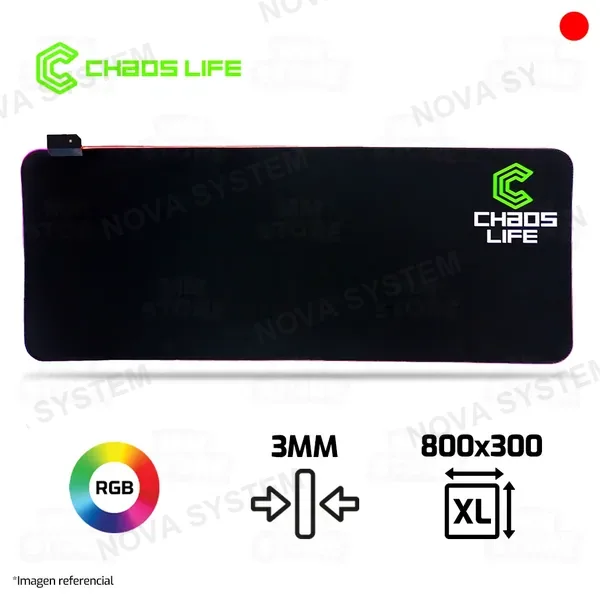 3M MOUSEPAD CHAOS LIFE | XL | 800 X 300 X 3MM | RGB