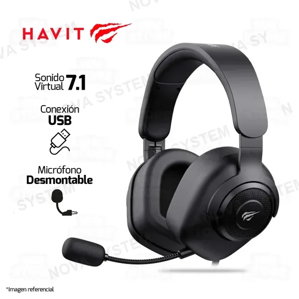 Havit AUDIFONO HAVIT H2230U | USB | 7.1 | NEGRO