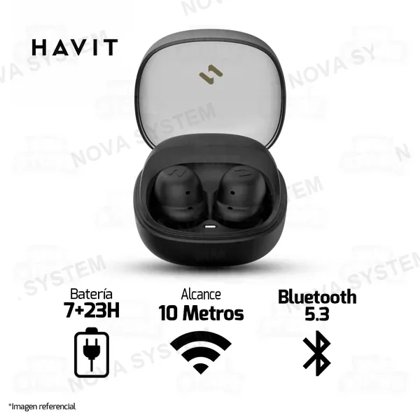 Havit AUDIFONO HAVIT TW969 | BLUETOOTH | ESTEREO | NEGRO