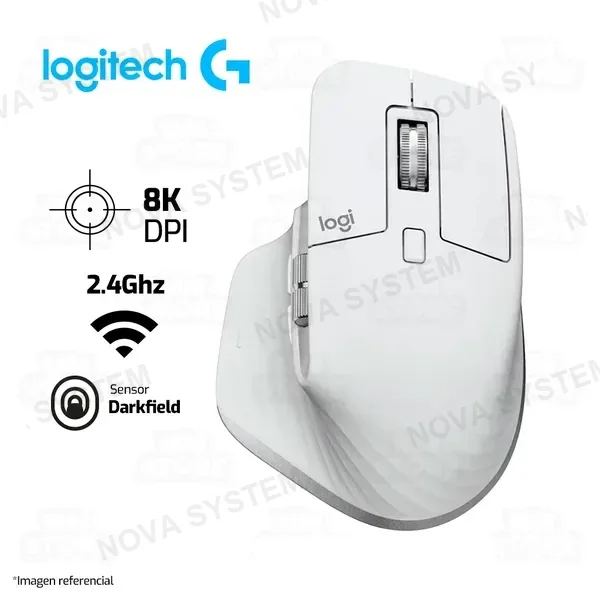 Logitech MOUSE LOGITECH MX MASTER 3S | INALAMBRICO | 8,000 DPI | BLANCO