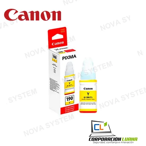 Canon TINTA DE IMPRESORA CANON 190 YELLOW ( GL-190Y )