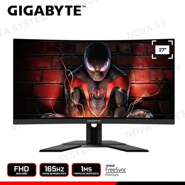 Gigabyte MONITOR GIGABYTE 27" CURVO ( G27FC ) FHD | 165HZ - 1 MS | DP - HDMI